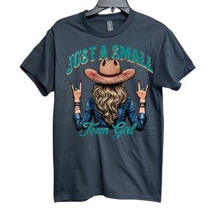 Western Cowboy Black Graphic Tee
